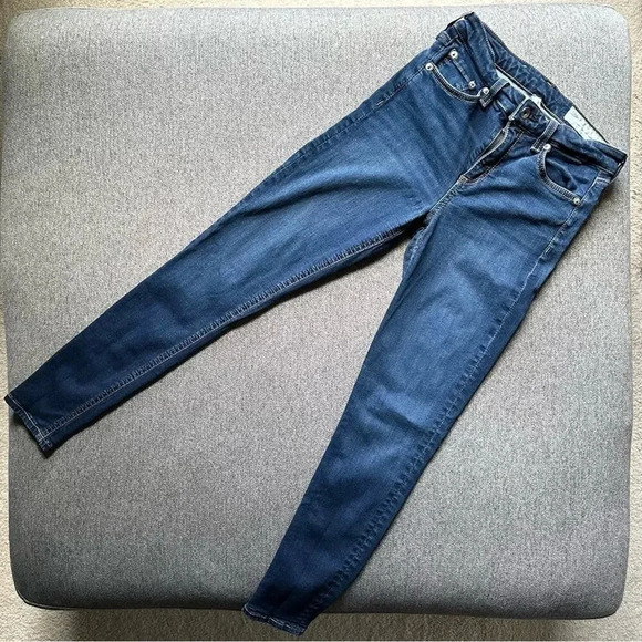 rag & bone Cate Mid Rise Ankle Skinny Jeans Size 26 - Picture 2 of 6